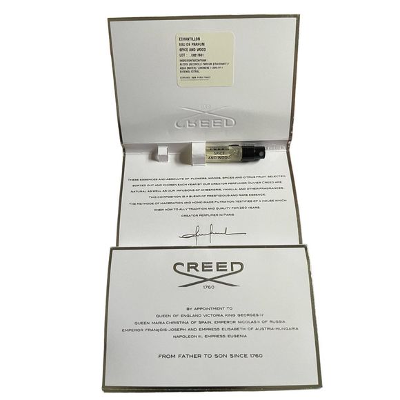 Creed for Men Cologne Unisex Spice and Wood Sample Size - Picture 1 of 4